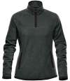 FPL-1W Stormtech Ladies Shasta Tech 1/4 Zip Fleece Graphite Grey / Black colour image